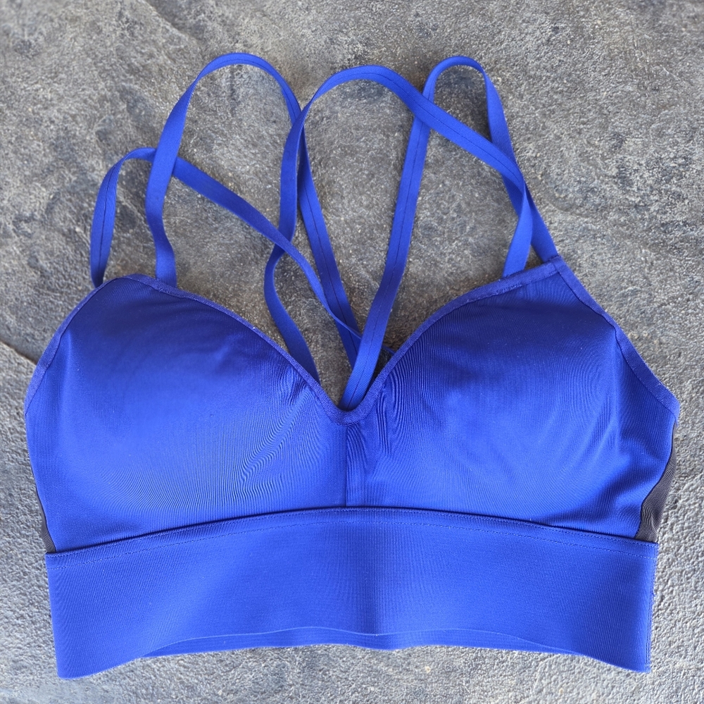 Under Armour Blue Women's Strappy Sports Bra Size Small